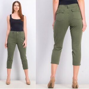 Pistola Mara Straight Leg Crop Pant Olive Size 31
